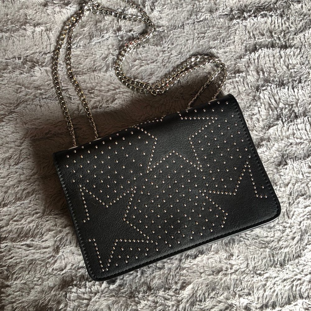 Aldo Black Star Studded Purse